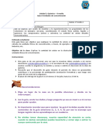 Química Segundo Medio Guía 6 Unidades de Concentración