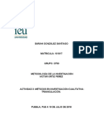 Actividad 3 Metodos en Investigacion Cualitattiva Triangulacion.