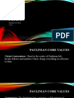 Paulinian Core Values (5 CS)