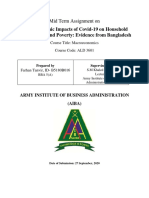 Socio-Economic Impacts of Covid-19 On Household Consumption and Poverty: Evidence From Bangladesh