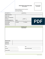 Employment Application Form