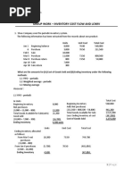 Group Work - Inventory Cost Flow and LCNRV: Answer