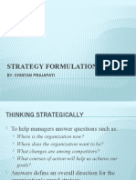 Strategy Formulation: By-Chintan Prajapati