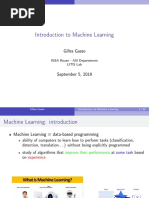 Introduction To Machine Learning: Gilles Gasso