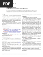 Calibration of Transmission Densitometers: Standard Practice For