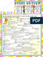 Four Tenses Review - Present Simple - Present Continuous-Past Simple and Past Continuous