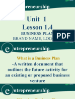 Ntrepreneurship: Unit 1 Lesson 1.4