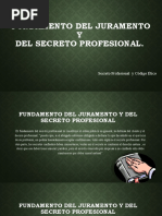 Fundamento Del Juramento y Secreto Profesional Segunda Parte