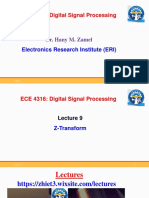 ECE 4316: Digital Signal Processing: Dr. Hany M. Zamel