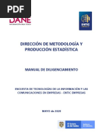 Manual Diligenciamiento ENTIC EMPRESAS PDF