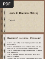 Guide To Decision-Making: Tutorial