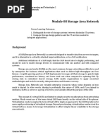 Module 08 Storage Area Network: Background