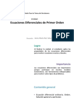 U1 - Ecuaciones Diferenciales de Primer Orden