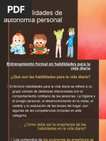 Habilidades de Autonomía Personal