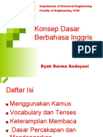 Konsep Dasar Bahasa Inggris