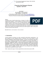 Acoustic Properties of The Elastomeric Materials Aqualene and ACE