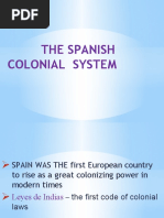 The Spanish Colonial System