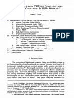 Trips: Noncompliance With by Developed and Developing Countries: Is Trips Working?