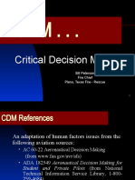 Critical Decision Making: Bill Peterson Fire Chief Plano, Texas Fire - Rescue