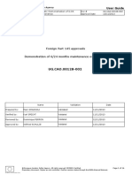 UG - CAO.00128 Foreign Part 145 Demonstration of 6-24 Months Maintenance Expe