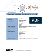 European Technical Approval ETA-10/0416: BM TRADA Certification