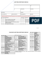 Piling Rig Plant Pre-Acceptance Checklis