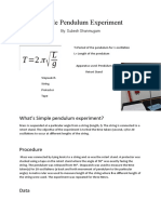 Simple Pendulum Experiment