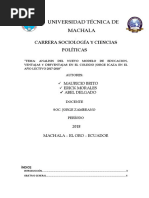 Análisis Del Nuevo Modelo de Educación, Ventajas y Desventajas en El Colegio Jorge Icaza en El Año Lectivo 2017-2018