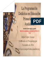 La Programación DIDÁCTICA EN Ed. pRIMARIA