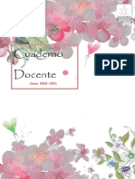 Cuaderno Docente Floral PDF