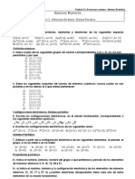 Unidad 12 Estructura Atómica - Sistema Periódico. Ejercicios Propuestos