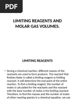 Limiting Reagents and Molar Gas Volumes