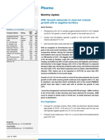 Pharma: IPM: Growth Rebounds in June But Volume Growth Still in Negative Territory