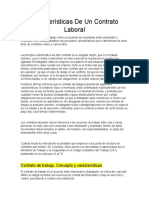 Caracteristicas Contrato Laboral