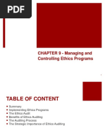 CHAPTER 9 - Managing and Controlling Ethics Programs