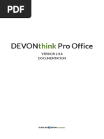 DEVONthink Pro Office Manual PDF