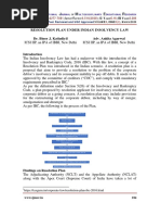 I J M E R: Resolution Plan Under Indian Insolvency Law Dr. Binoy J. Kattadiyil Adv. Ankita Agarwal