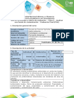 Guía de Actividades y Rúbrica de Evaluación - Tarea 5 - Analizar Una Fuente de Contaminación - Evaluación Final (POA)