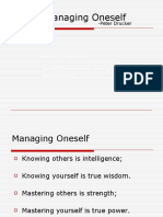 Managing Oneself: Learning Objectives: Audit of Ones Career Strategy and Making It More Effective