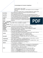 Glossaire Terminologique de Grammaire Linguistique PDF