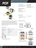 X Series: UL Listings One-Stop Shopping Threaded Hub Options