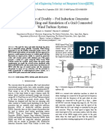 The Relevance of Doubly - Fed Induction Generator (DFIG) in Modelling and Simulation of A Grid Connected Wind Turbine System