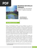 Reservas Naturales Urbanas: Los Casos de Costanera Norte y Santa Catalina