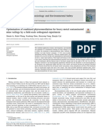 Optimization of Combined Phytoremediation For Heavy Metal Contaminated