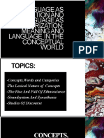 Language As Cognition and Language As Categorization: Meaning and Language in The Conceptual World