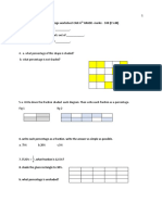 1.percentage Worksheet CAIE-6 GRADE - Marks: - 100 (E 5.88)