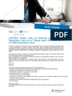 CQI IRCA Auditor Lider ISO 45001 - Aula Virtual PDF