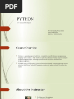 Python: BY Kannan Moudgalya