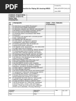 Checklist For Piping GA drawing-HRSG