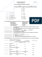 Long Test - Arithmetic Sequence